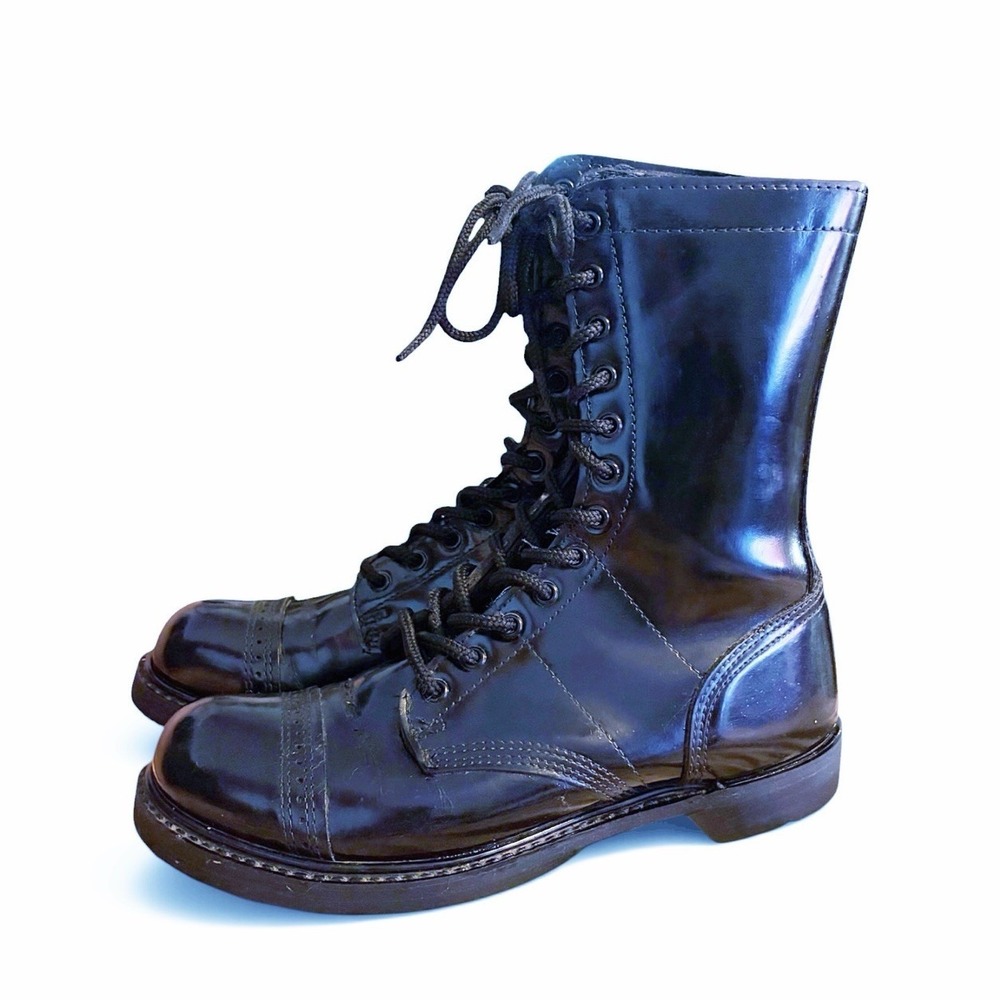 Corcoran 975 Jump Boots Men's Black Leather Military Combat 9.5 D Made in USA